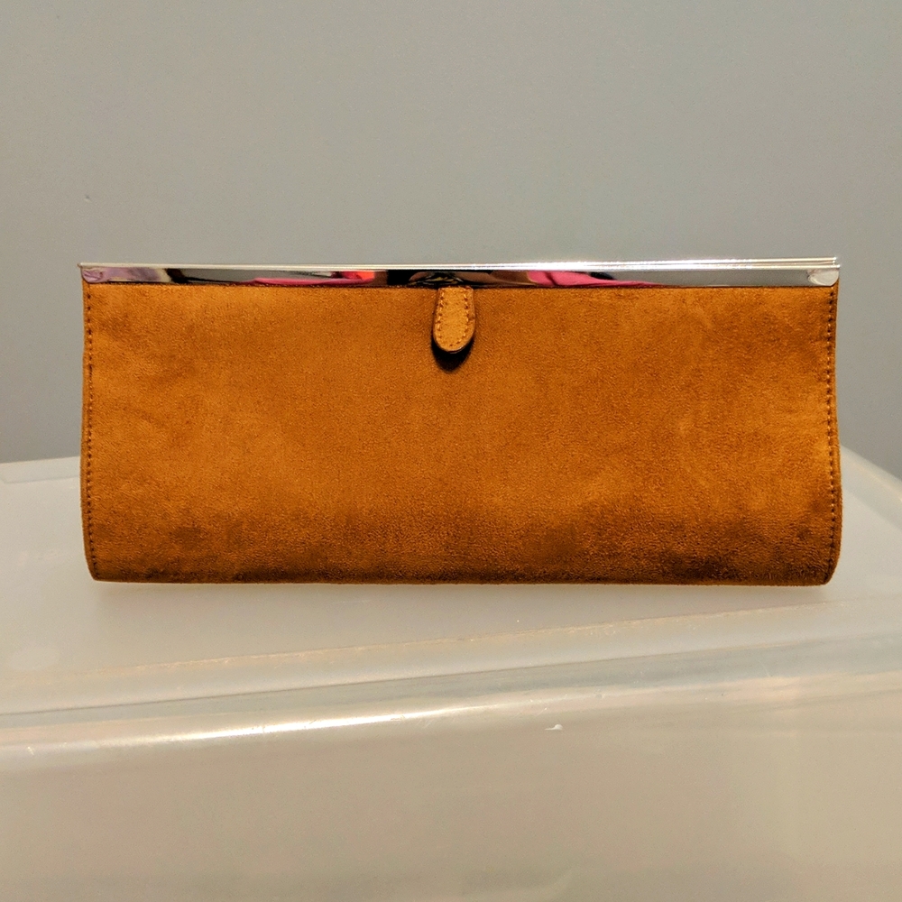 Suede Leather Clutch